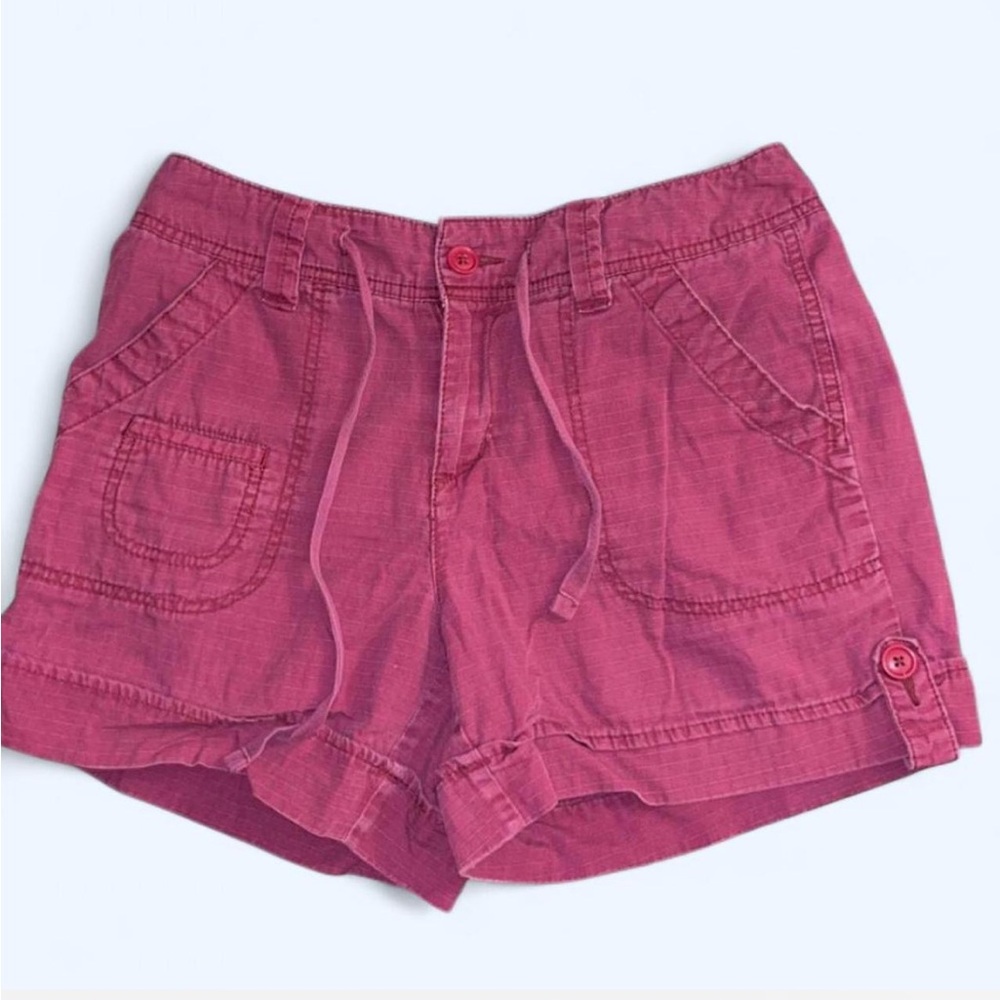 Maroon Y2K shorts